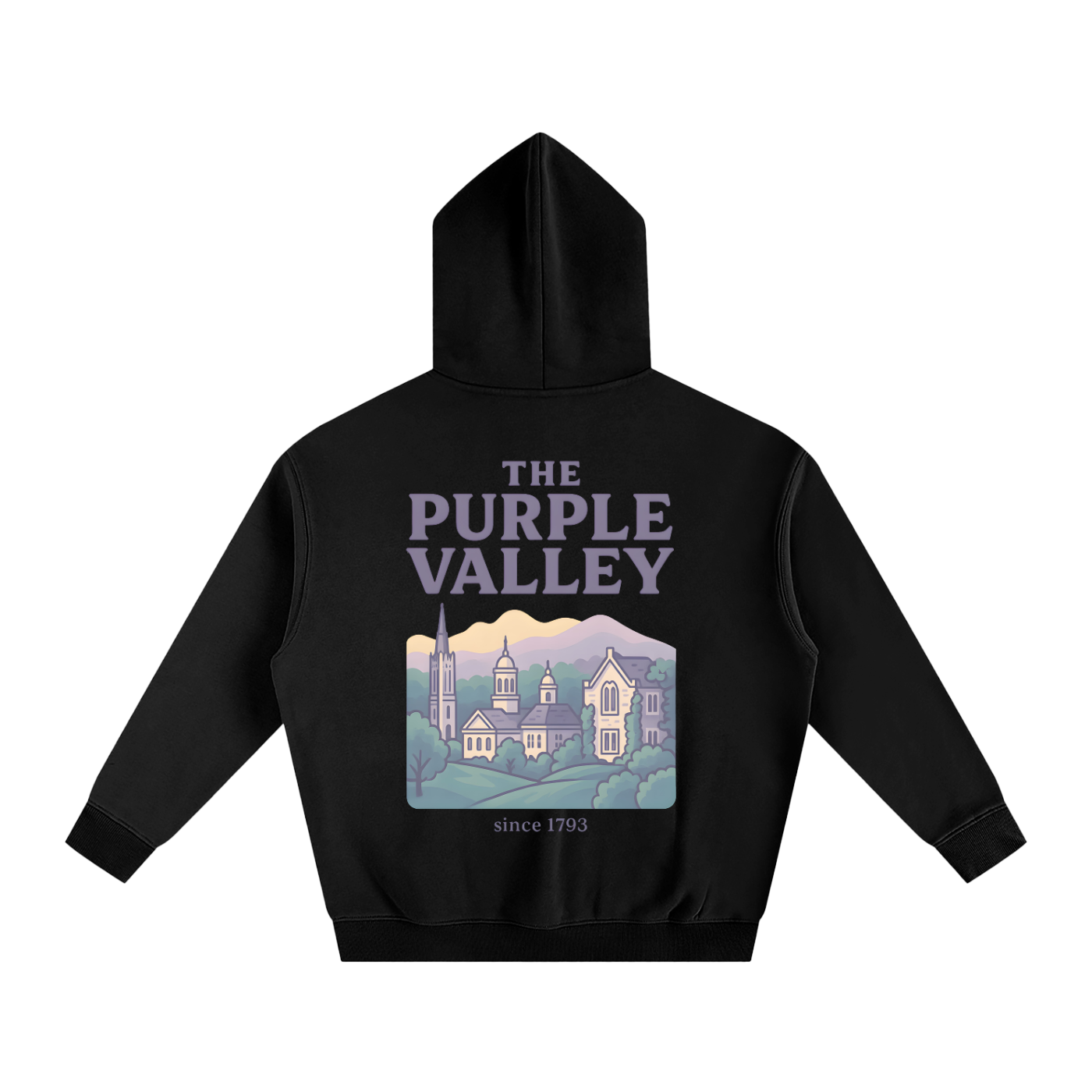 Pastel Purple Valley Collection Oversize Fleeced Hoodie VI