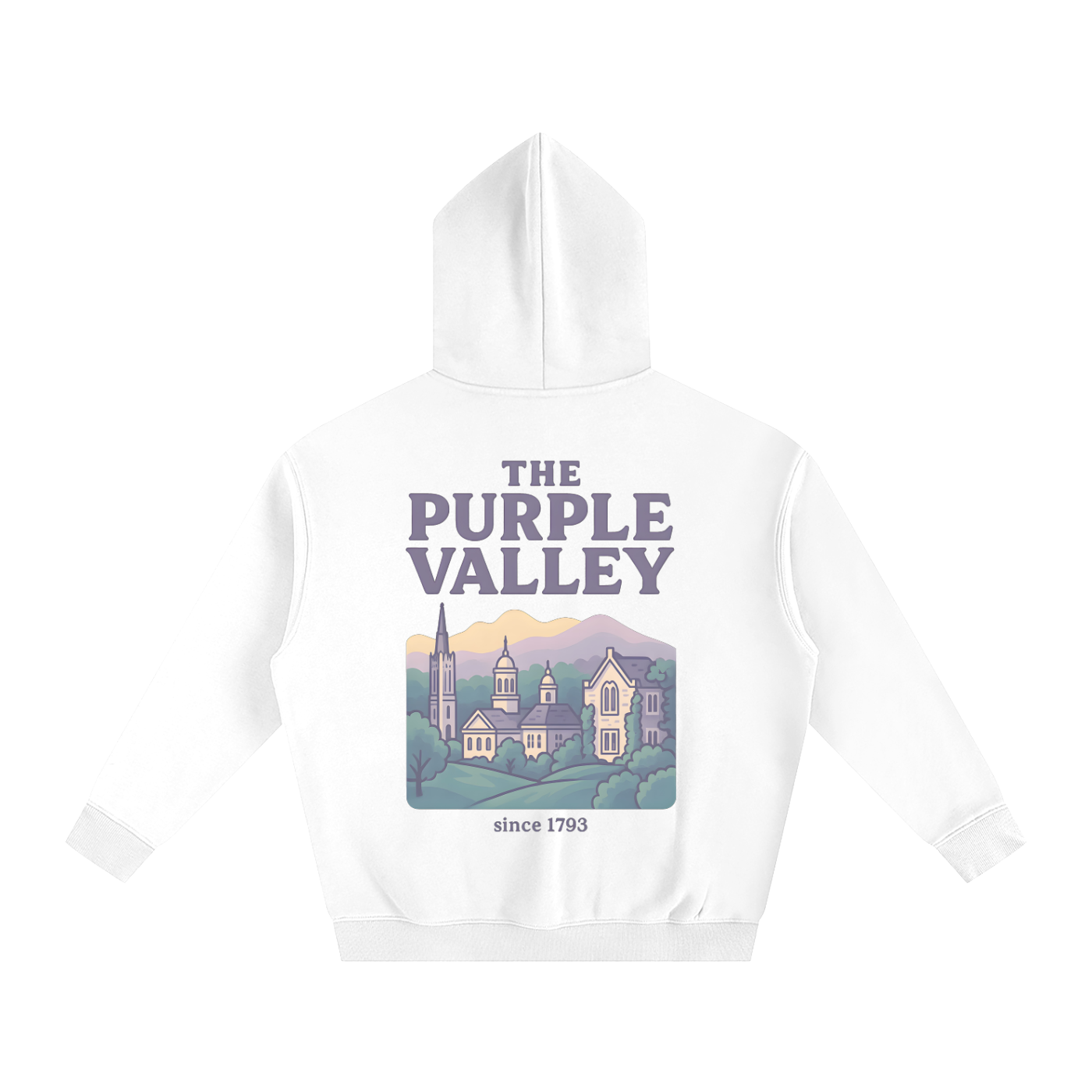 Pastel Purple Valley Collection Oversize Fleeced Hoodie VI