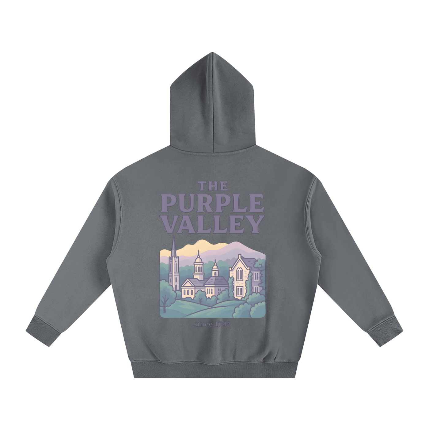 Pastel Purple Valley Collection Oversize Fleeced Hoodie VI