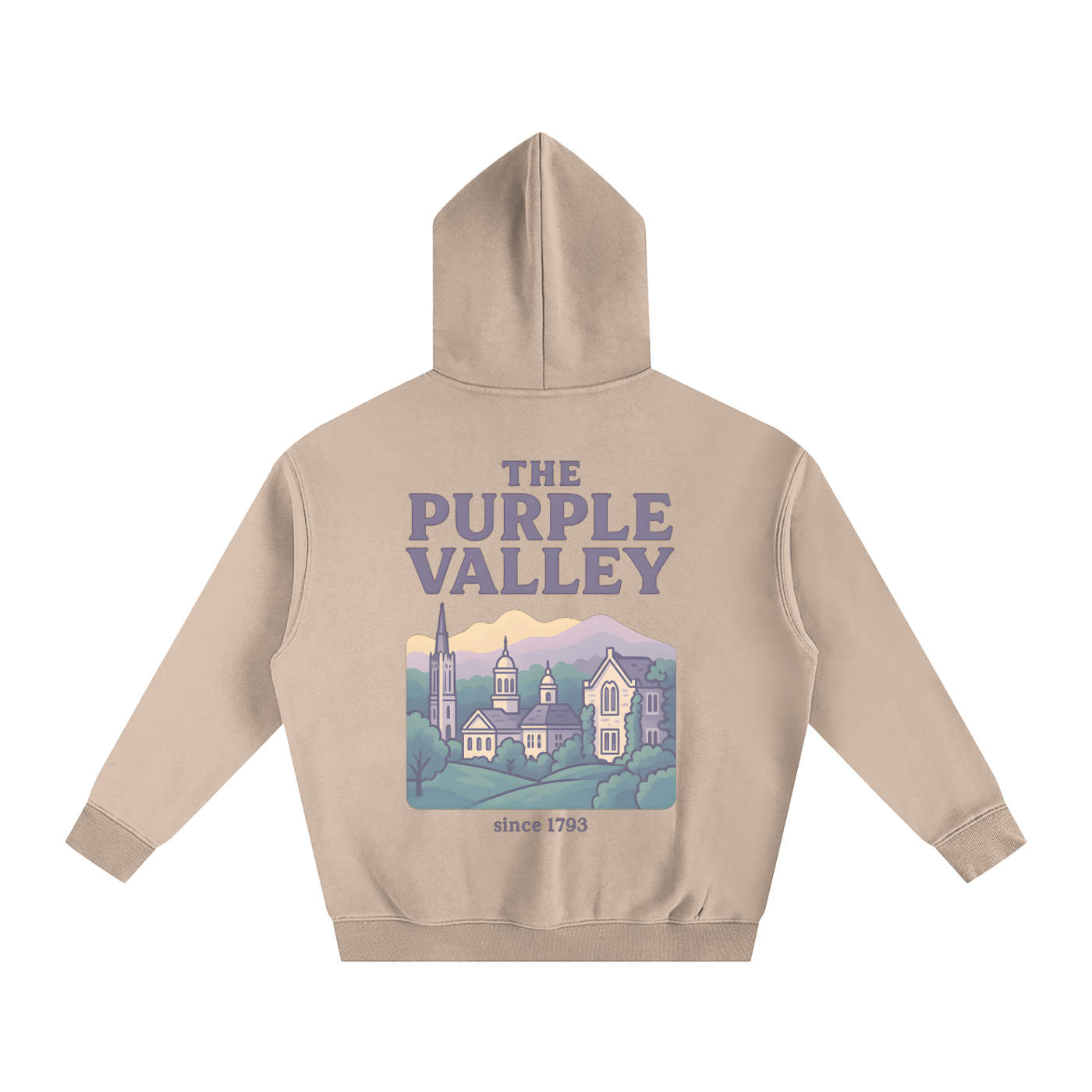 Pastel Purple Valley Collection Oversize Fleeced Hoodie VI
