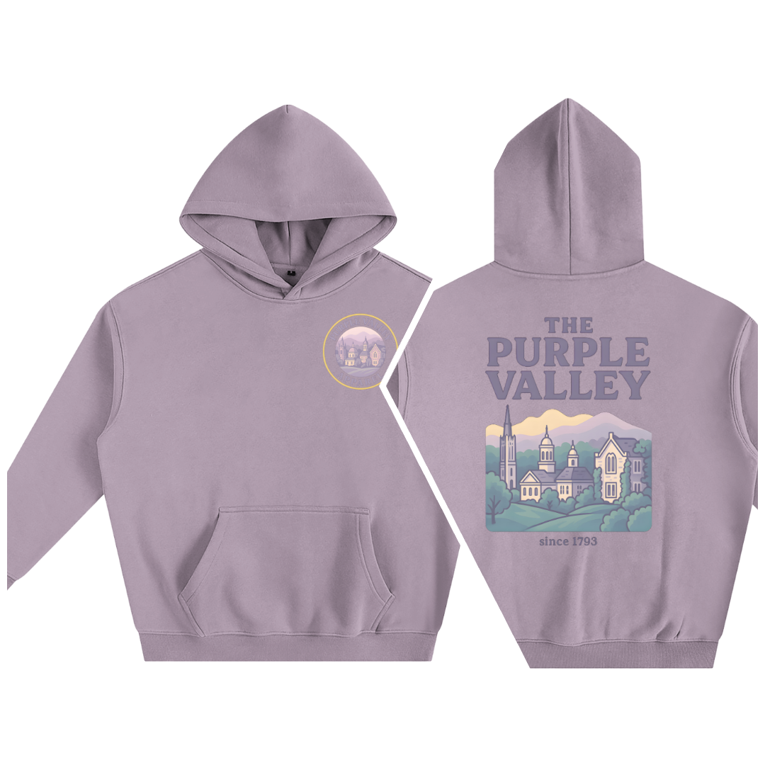 Purple Valley Collection Oversize Fleeced Hoodie V